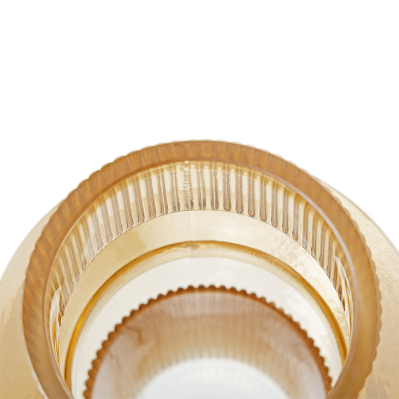 Vase de table en verre, Jaune