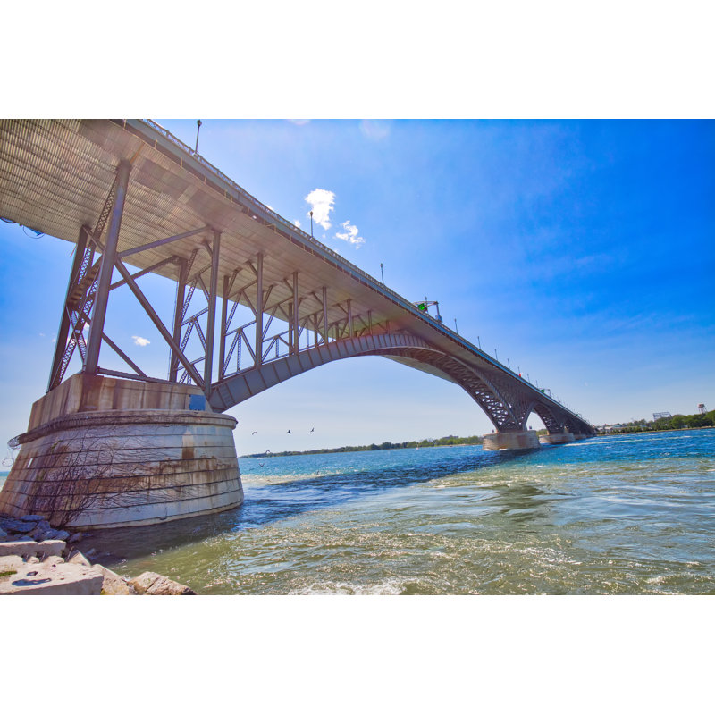 Hamner International Peace Bridge 1 Piece Wrapped Canvas Wall Art, 51cm H x 76cm W 3.8cm D
