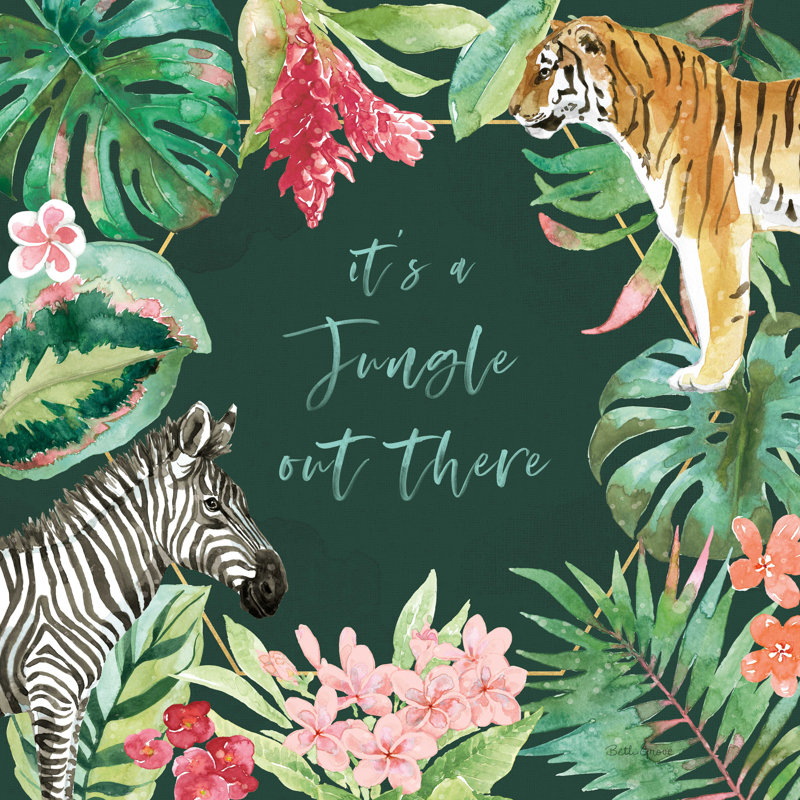 Kendu de la jungle II par Beth Grove, H 20 po x l 20 po x P 1,25 po