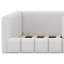 Lit tapissier en laine, structure de lit de jour doux avec garde-corps pour chambre d'enfants adultes-131080969