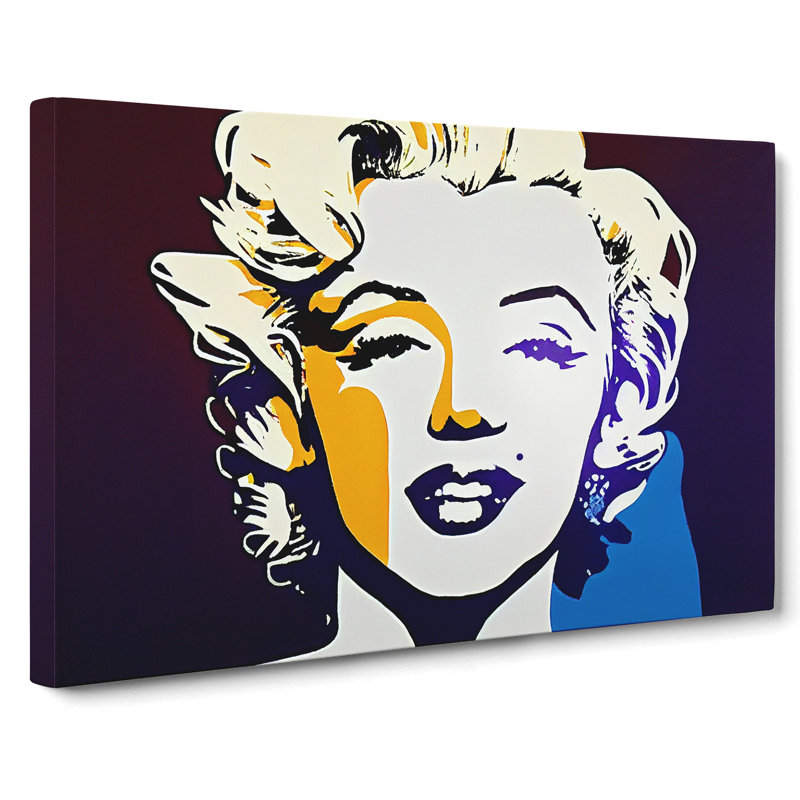 Pop Art Marilyn Monroe Vol.5 Abstract - Wrapped Canvas, 35cm H x 50cm W x 3cm D
