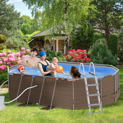 Outsunny 3 ft x 10 ft Steel Hard Sided Pool & Reviews - Wayfair Canada