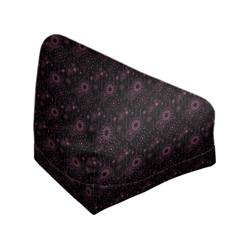 Fauteuil à billes standard & Leffel, H 120 po x l 31 po x P 60 po, Rembourrage poly, Noir / Rose
