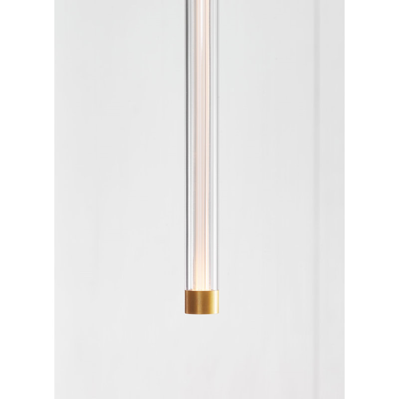 Phobos 1 - Light LED Pendant, Natural Brass