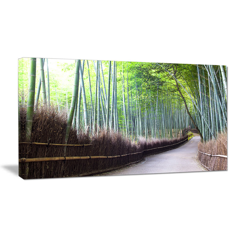 «Kyoto Bamboo Forest Pathway», reproduction de photo sur toile tendue, H 28 x l 60 po x P 1 po