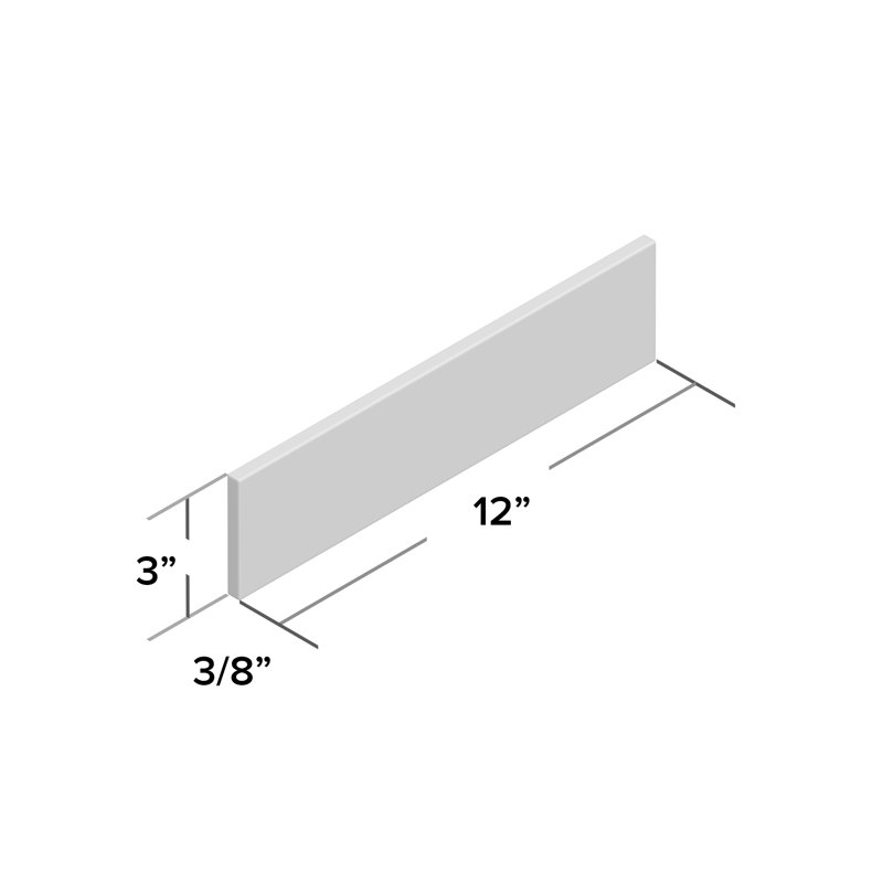 Carrelage mural en céramique aspect pierre 3 po x 12 po Classico Carrara