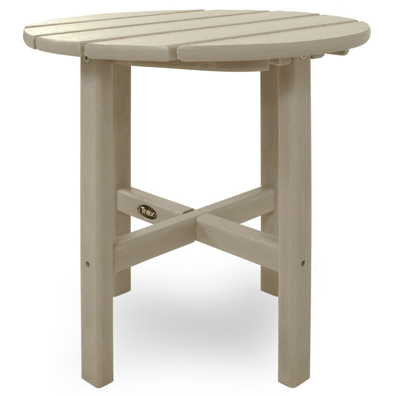 Table d'appoint ronde POLYWOOD 18 po Cape Cod, Château de sable