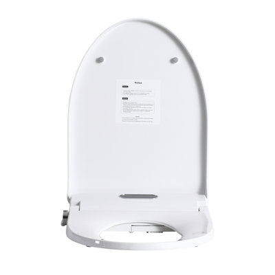 Adjustable Heated Bidet Toilet Seat - Side Knob Operation, Water Temperature And Regulation, Nozzle Self Cleaning, Four Heating Levels, Night , Suitable For Elongated Toilets In Bathroom