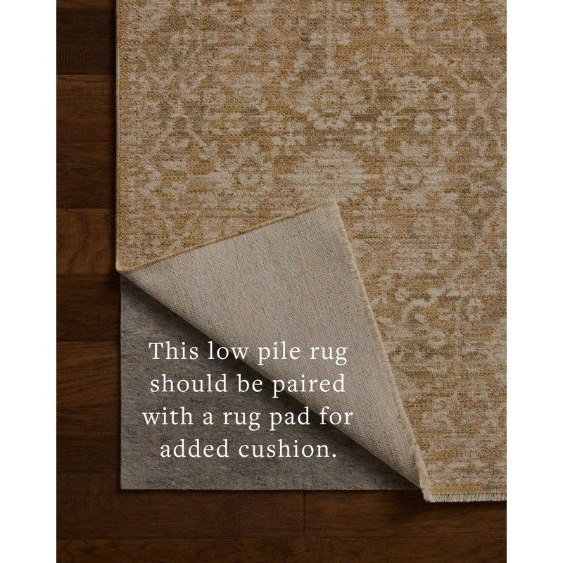 Loloi Elora Gold Natural Area Rug, Gold Natural 4'-0" x 5'-7"