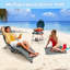 Chaise de plage pliante avec coussins-98834754