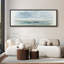 «Serene Sky and Sea», aquarelle encadrée sur toile - art mural minimaliste côtier-115165120-115165121
