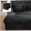 Très grand canapé inclinable double avec coussins de soutien doubles, ports USB et porte-gobelets-1731275424