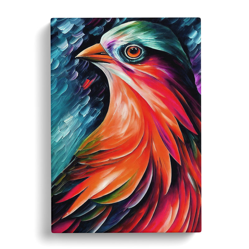 XV1022-4957X View Of A Bird No.1 - Print, No Matte, 50cm H x 35cm W, Wrapped Canvas