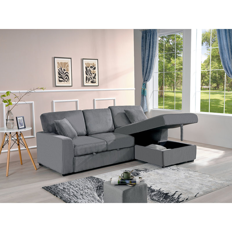 Canapé modulaire rembourré 12 pièces Nocole, Right Hand Facing, Tissu taupe