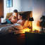 Lampe tactile imperméable à l'eau pour la maison, 4000 mAh 3W Lampe de table à piles portable sans fil-129686254