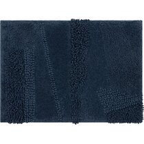 Bath Mat Rug-Thin Quick Dry - 16x 24 - Blue Leaf