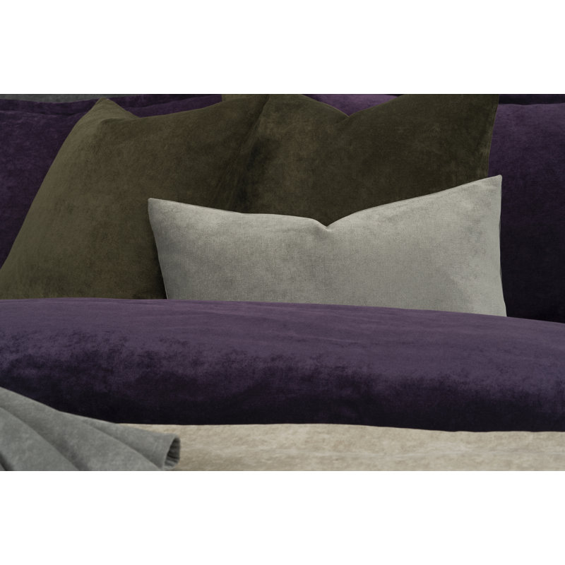 Polyester Channel Duvet Cover & Insert, Cal. King Duvet Cover + 6 Additional Pieces, Aubergine