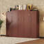 Murphy Bed, Wooden Wall Bed With 2 Wardrobe And Storage Shelf, Multifunctional Foldable Platform Bedframe, No Box Spring Needed-2098198870-2098198859