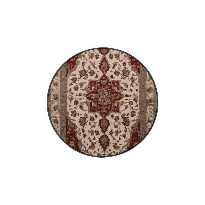 Tapis brun soyeux et moelleux, Carré 5 pi