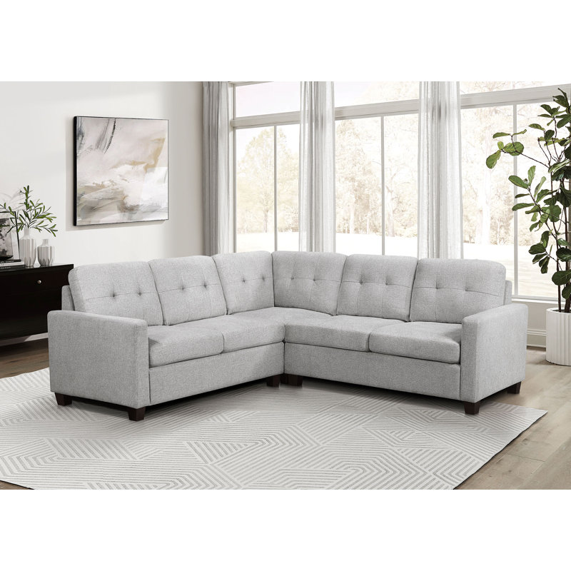 Canapé modulaire rembourré 3 pièces Tereza, Beige