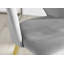 Round Concrete Effect & Black Legs Dining Table With Storage Shelf & 4 Faux Leather Dining Chairs-73582844