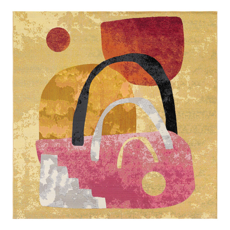 Keazia Indoor/Outdoor Area Rug, Square 7'10"