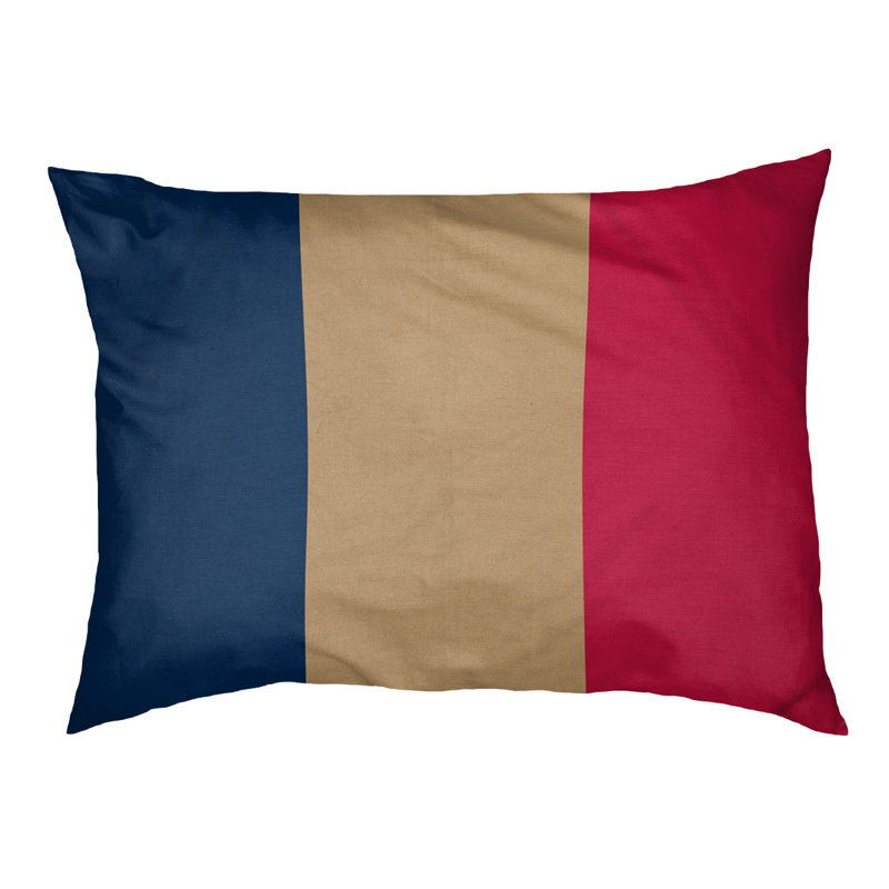 Coussin Arizona, Grand (l 40 po x P 30 po x H 14 po), Bleu marine / or Kasota des Twins du Minnesota / r