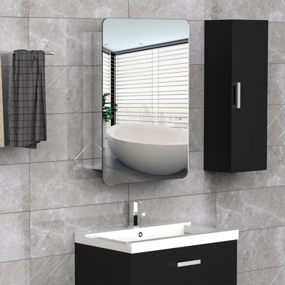Gatlinburg Mirrored Bathroom Cabinets with Mirror and 2