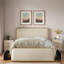 Lit moderne en métal avec tête de lit tapissier courbée et rangement sous le lit-115634697-115634699