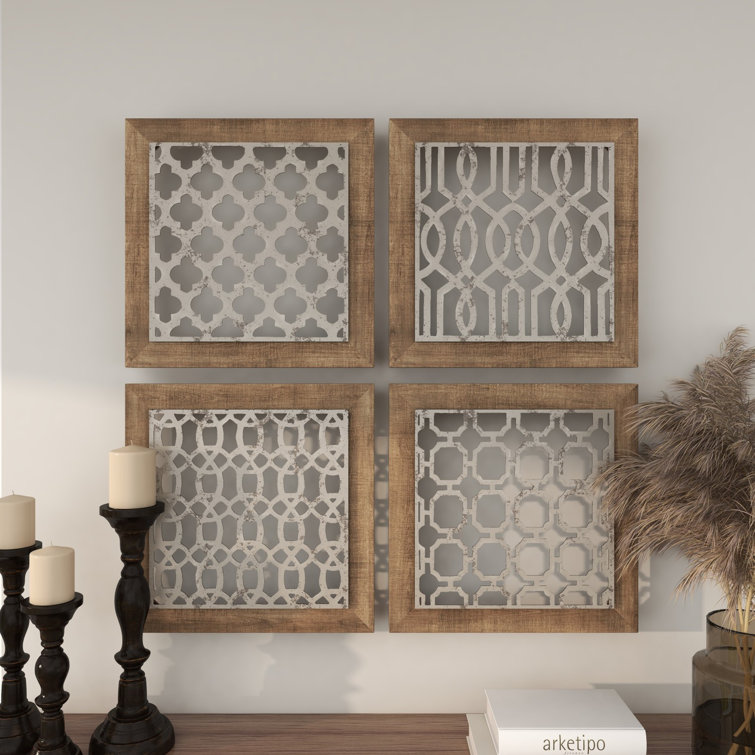 Ophelia & Co. Traditional Abstract Wall Decor on Metal & Reviews