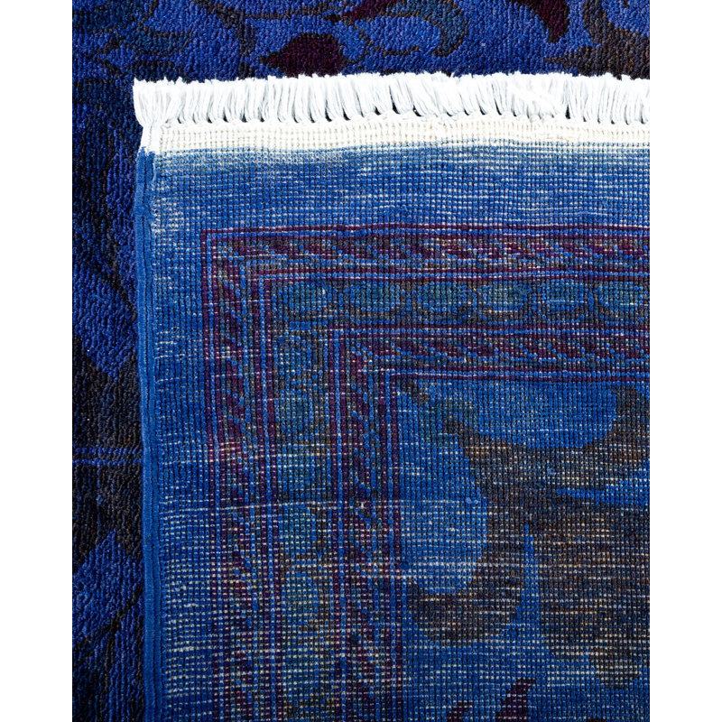 Hollandsworth One-of-a-Kind 12'3" X 9'3" New Age Wool Area Rug Purple
