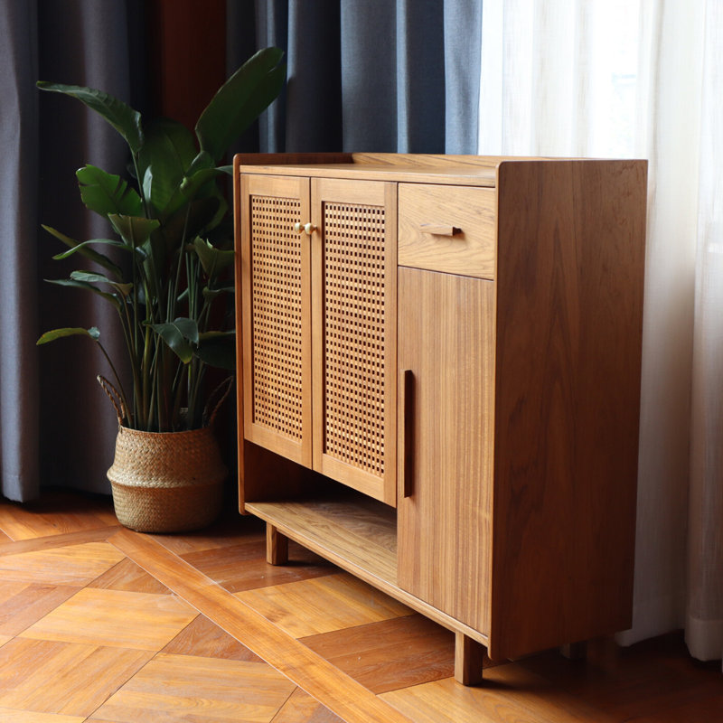 Armoire à chaussures en bois massif