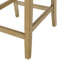 Ensemble de 2 tabourets de comptoir 26 pouces en tissu et bois d'hévéa Ajeem-18310714