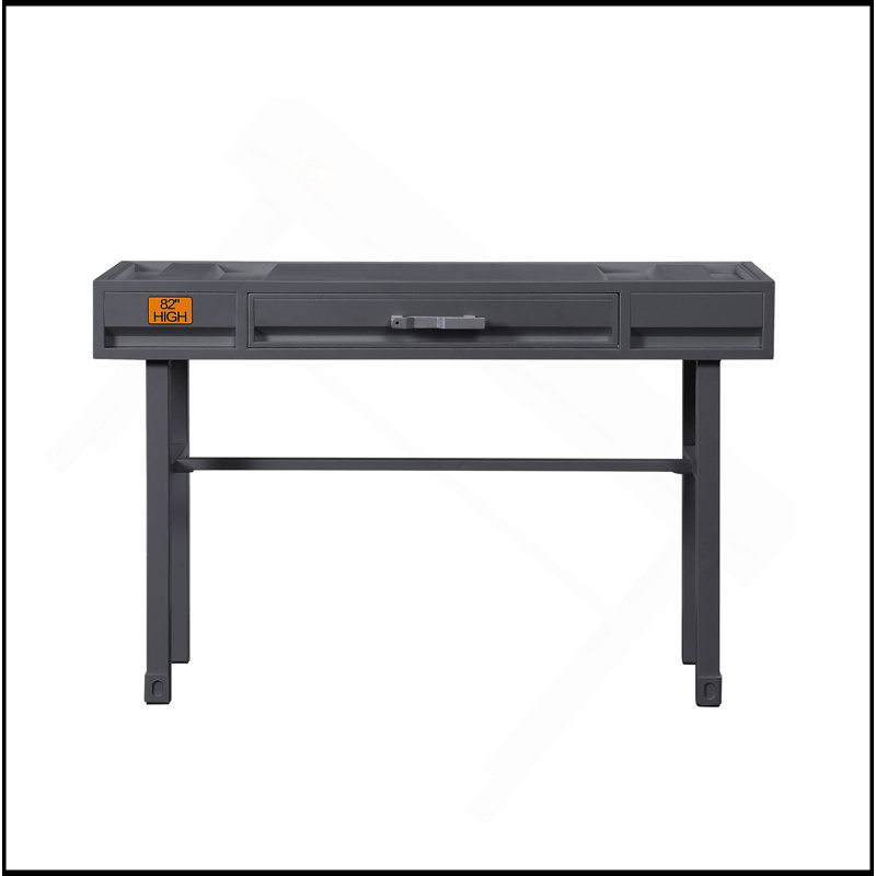 Cargo Gunmetal Finish Vanity Desk, Gunmetal