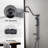 Handshower Shower Head With Handheld Shower System With 8" Rain Shower Head