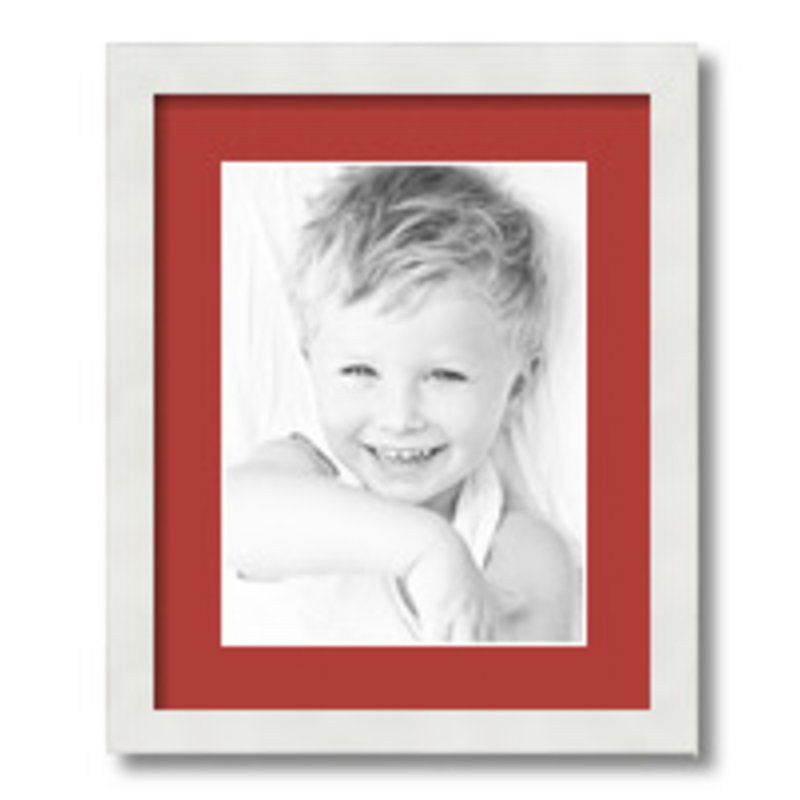 Shokouh Matte Picture Frame with Mat, Deep Red