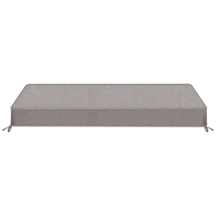 1'' H Customizable Bench Cushion For Indoor/Outdoor Furniture/Chair/Window Seat, Premium 75D High-Resilience Foam