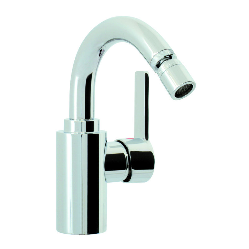 Robinet de bidet horizontal à poignée simple avec bec pivotant Matrix, Chrome