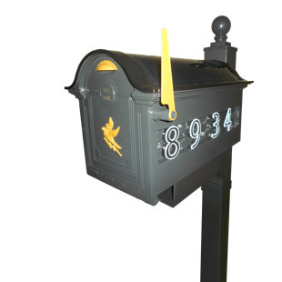 Plastic Post Mounted Mailbox