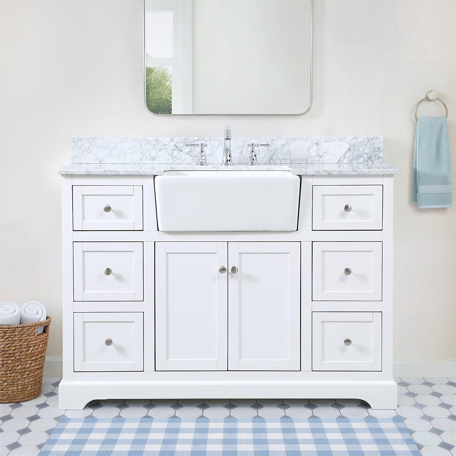 Pardue 48'' Single Bathroom Vanity, White