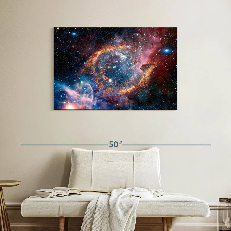 Oberle Helix Planetary Nebula, 26" H x 39" W