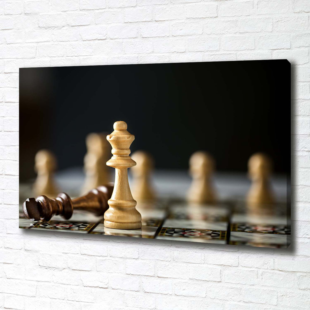 Schach - Kunstdrucke auf Leinwand - Wrapped Canvas