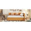 Lit de jour rembourré avec base de canapé-lit sans sommier, tissu en lin-825280835-825280834