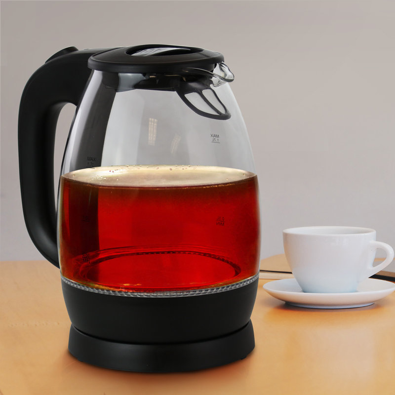 Better Chef 1.7L Cordless Glass Electric Kettle with LED Light