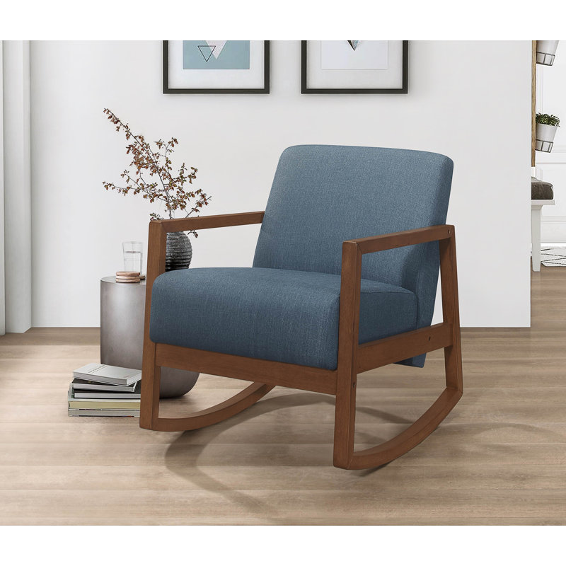 Fauteuil de 32 po de largeur, Tissu bleu performance