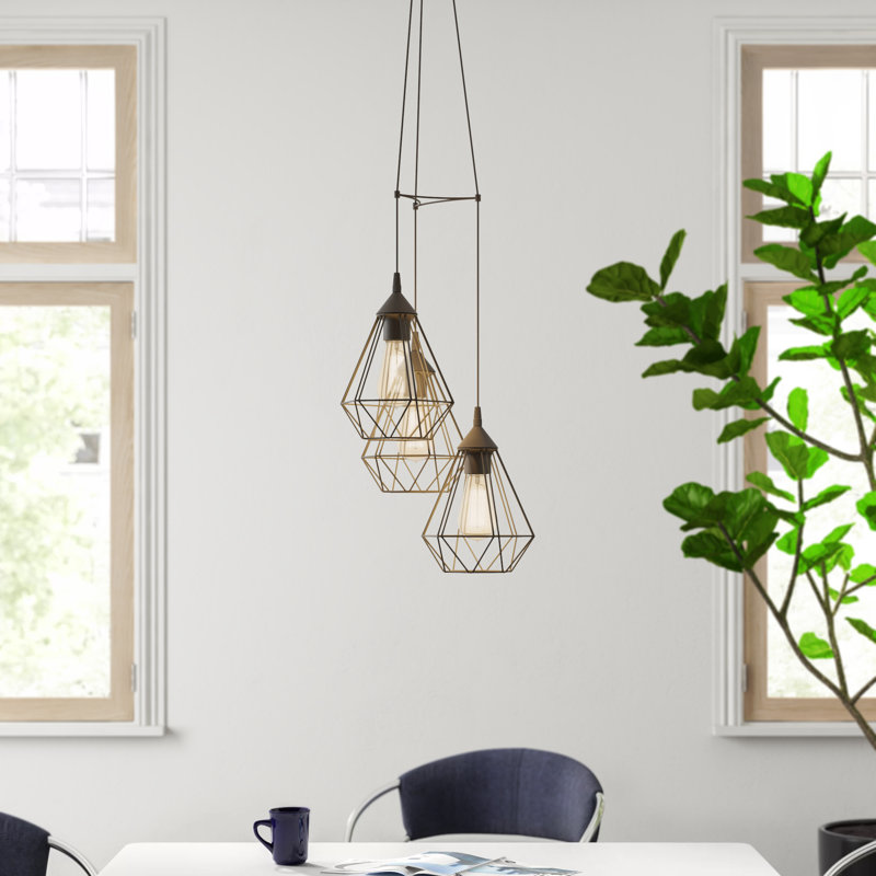 Freya 3 - Light Cluster Pendant, Black