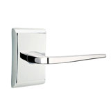 Athena Flat Privacy (Bed & Bath) Door Lever with Rectangle Rosette