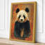 Panda Portrait Modern - Wrapped Canvas-1385333221-1385333223