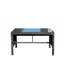 Table basse d'extérieur 1 table basse avec verre trempé transparent