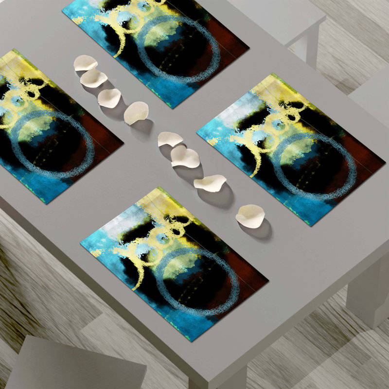 Napperon abstrait en polyester